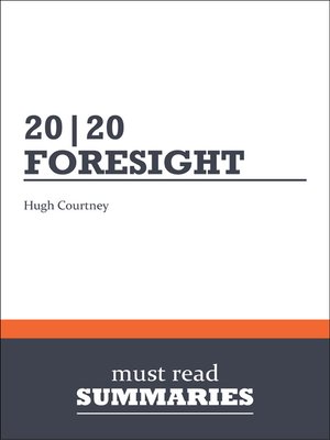 cover image of 20|20 Foresight - Hugh Courtney
